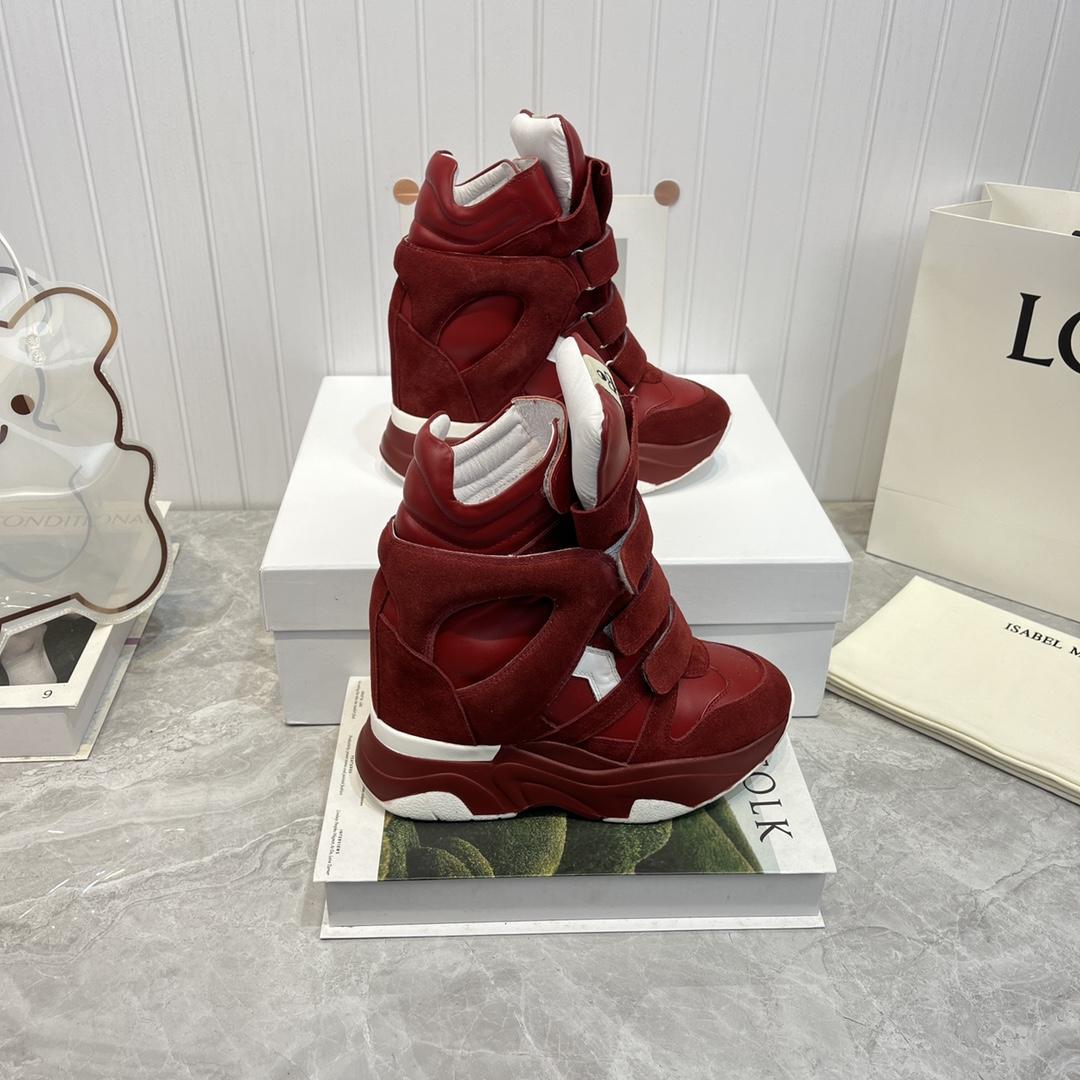 Isabel Marant Balskee High-Top Wedge Sneakers  - DopestKickz