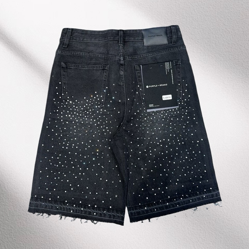 Purple-Brand Denim Shorts    6041 - DopestKickz