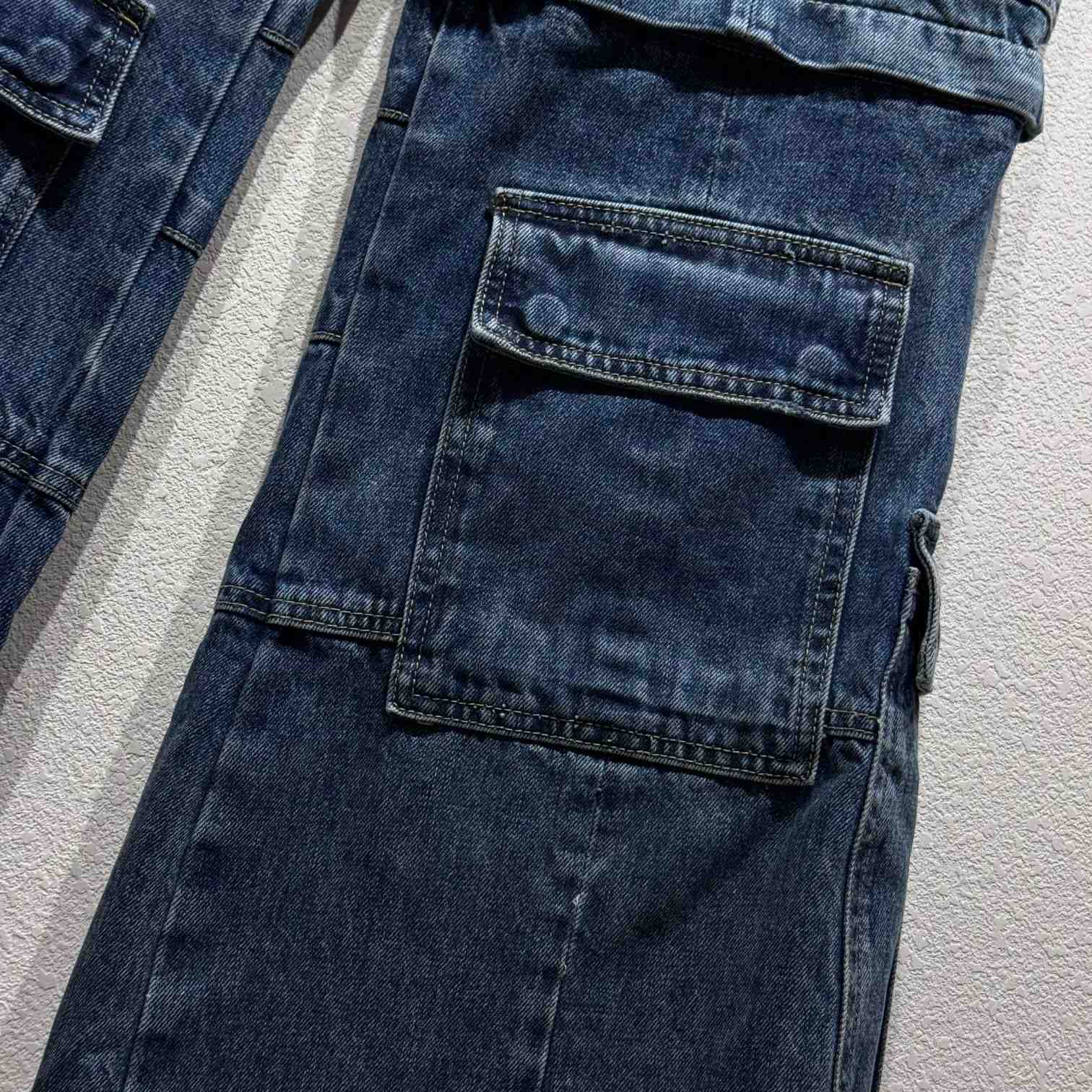 Balenciaga Mid-rise Wide-leg Cargo Jeans - DopestKickz