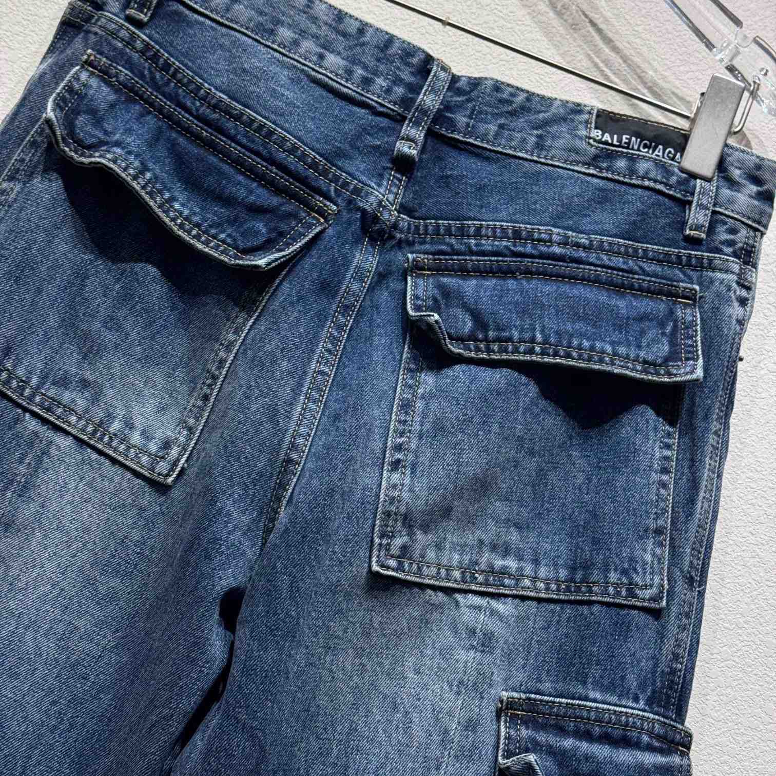 Balenciaga Mid-rise Wide-leg Cargo Jeans - DopestKickz