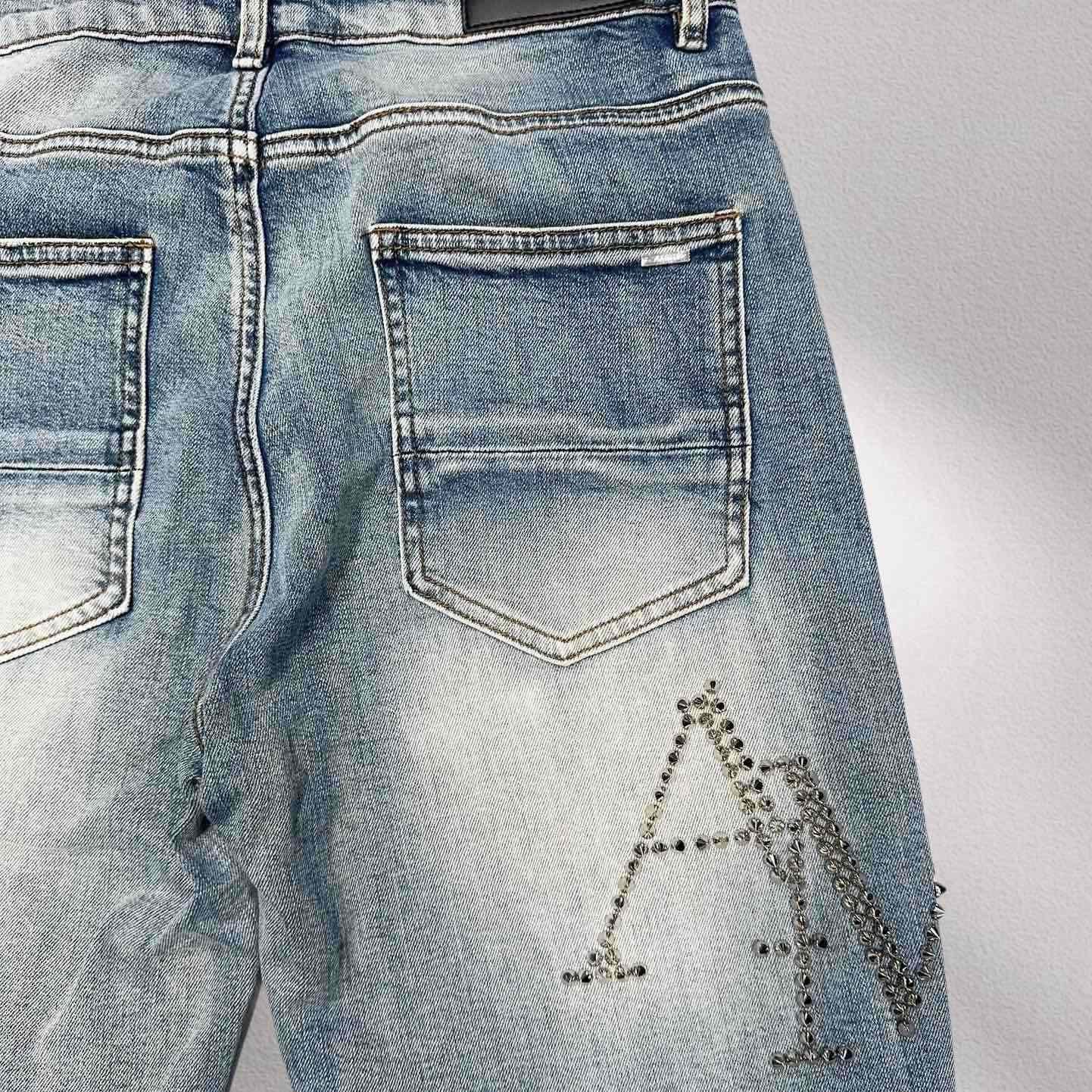 Amiri Denim Shorts     8000 - DopestKickz