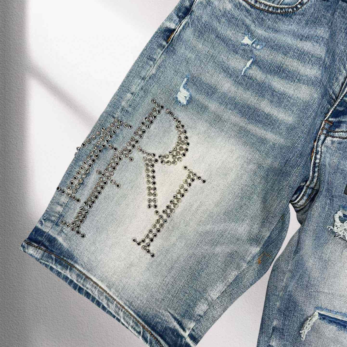 Amiri Denim Shorts     8000 - DopestKickz