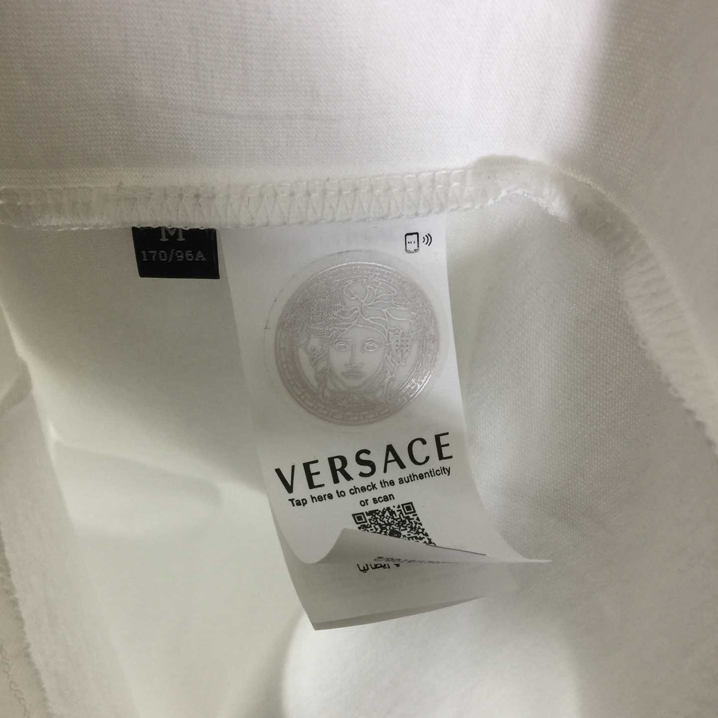 Versace Medusa Cotton T-shirt With Embroidery - DopestKickz