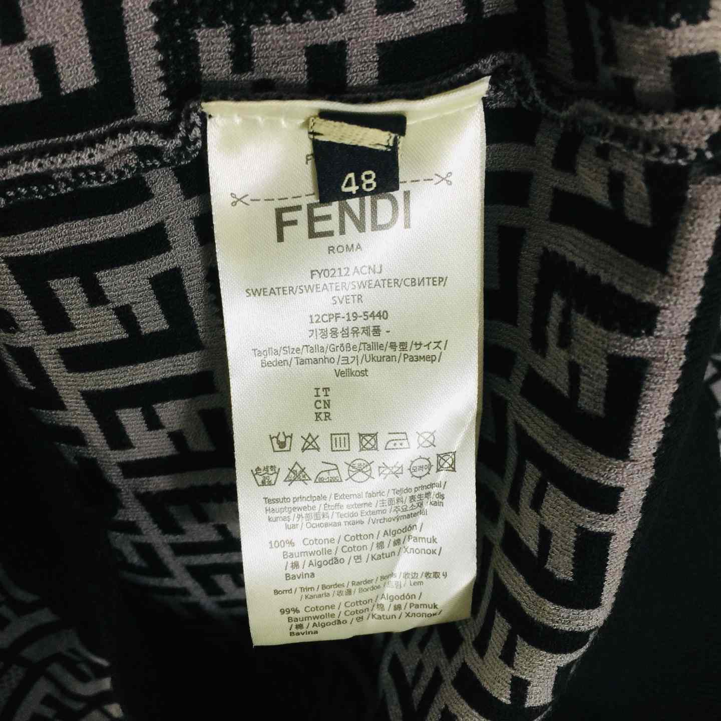 Fendi FF Cotton Jumper - DopestKickz