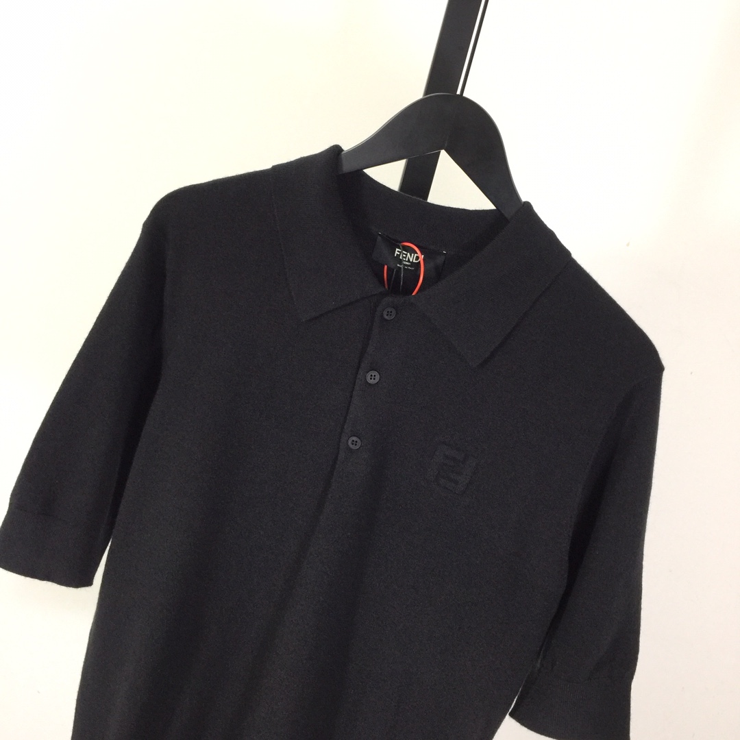 Fendi Embossing FF Short-Sleeved Polo Shirt - DopestKickz