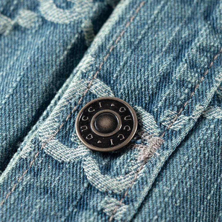 Gucci GG Monogram Denim Shirt - DopestKickz