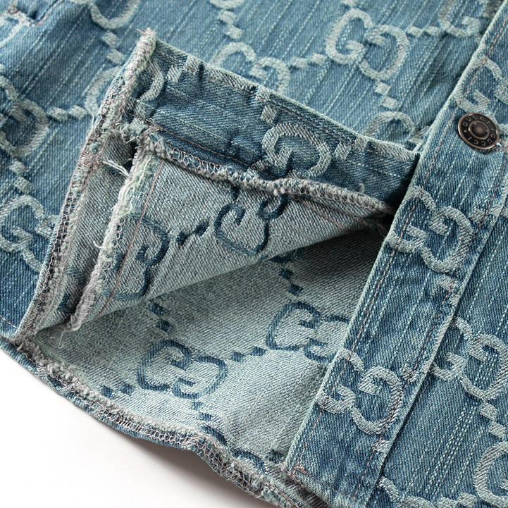 Gucci GG Monogram Denim Shirt - DopestKickz