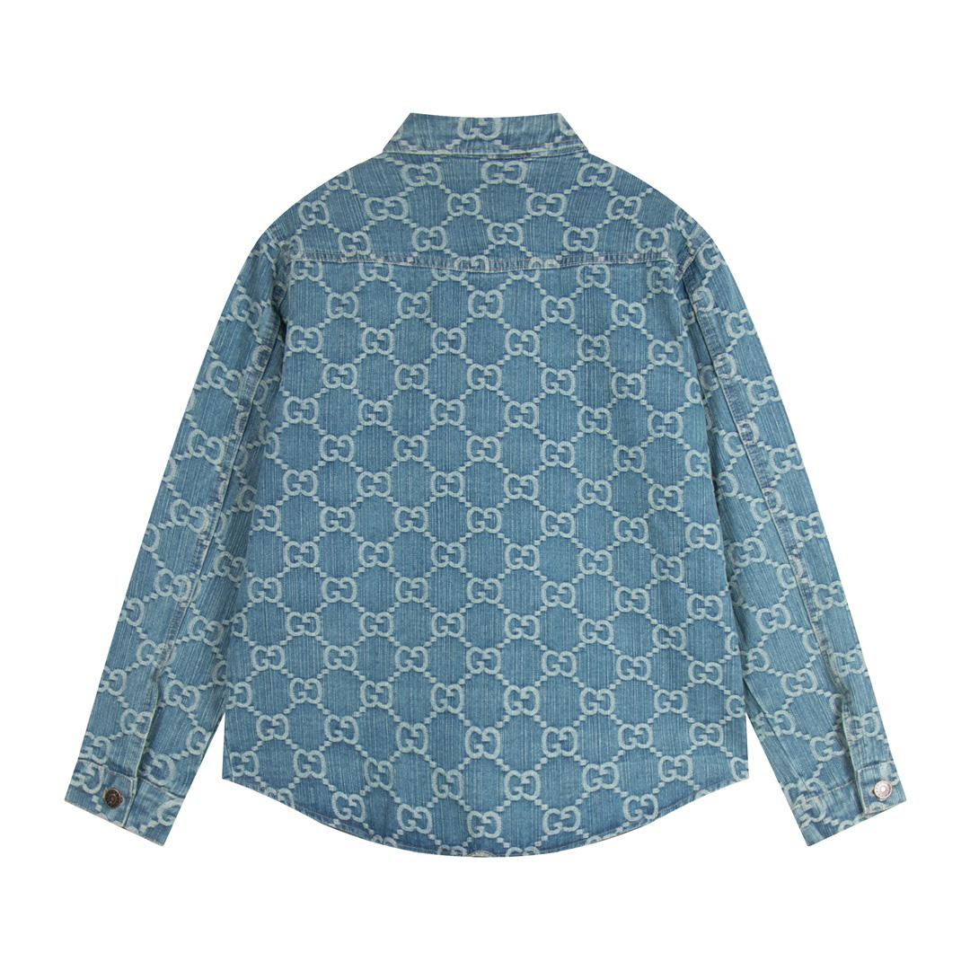 Gucci GG Monogram Denim Shirt - DopestKickz