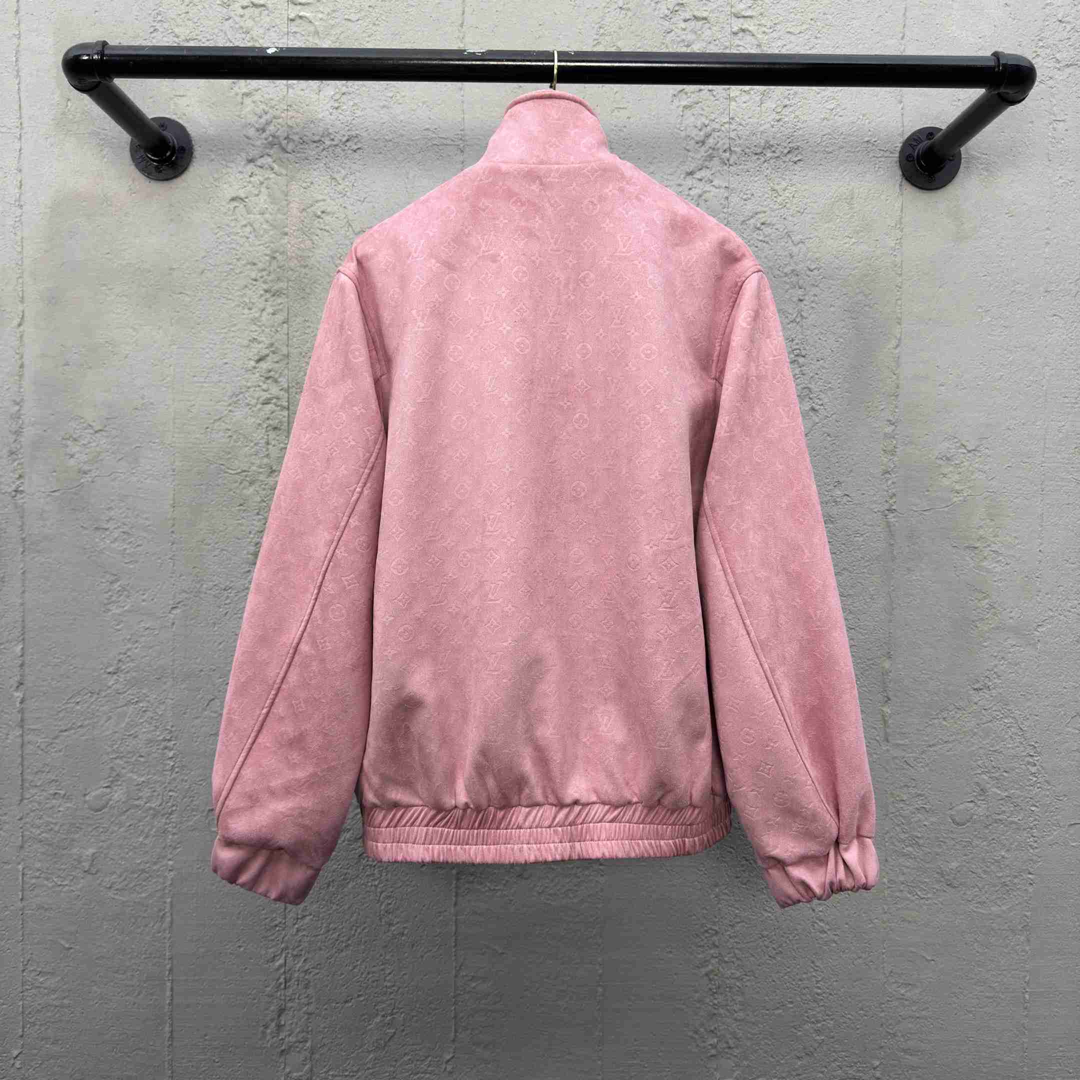 Louis Vuitton Monogram Debossed Leather Tracksuit Jacket   1AHBU4 - DopestKickz