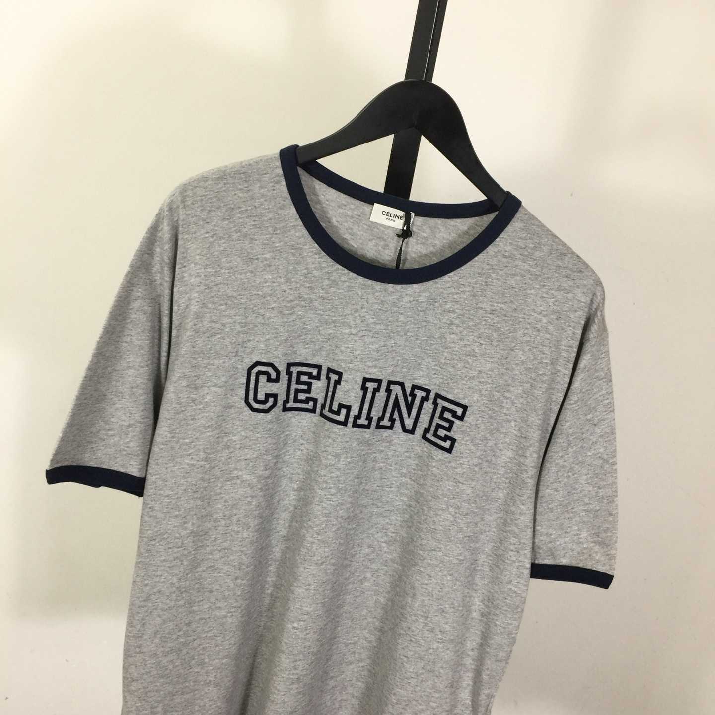 Celine Loose Triomphe T-shirt In Cotton Jersey - DopestKickz