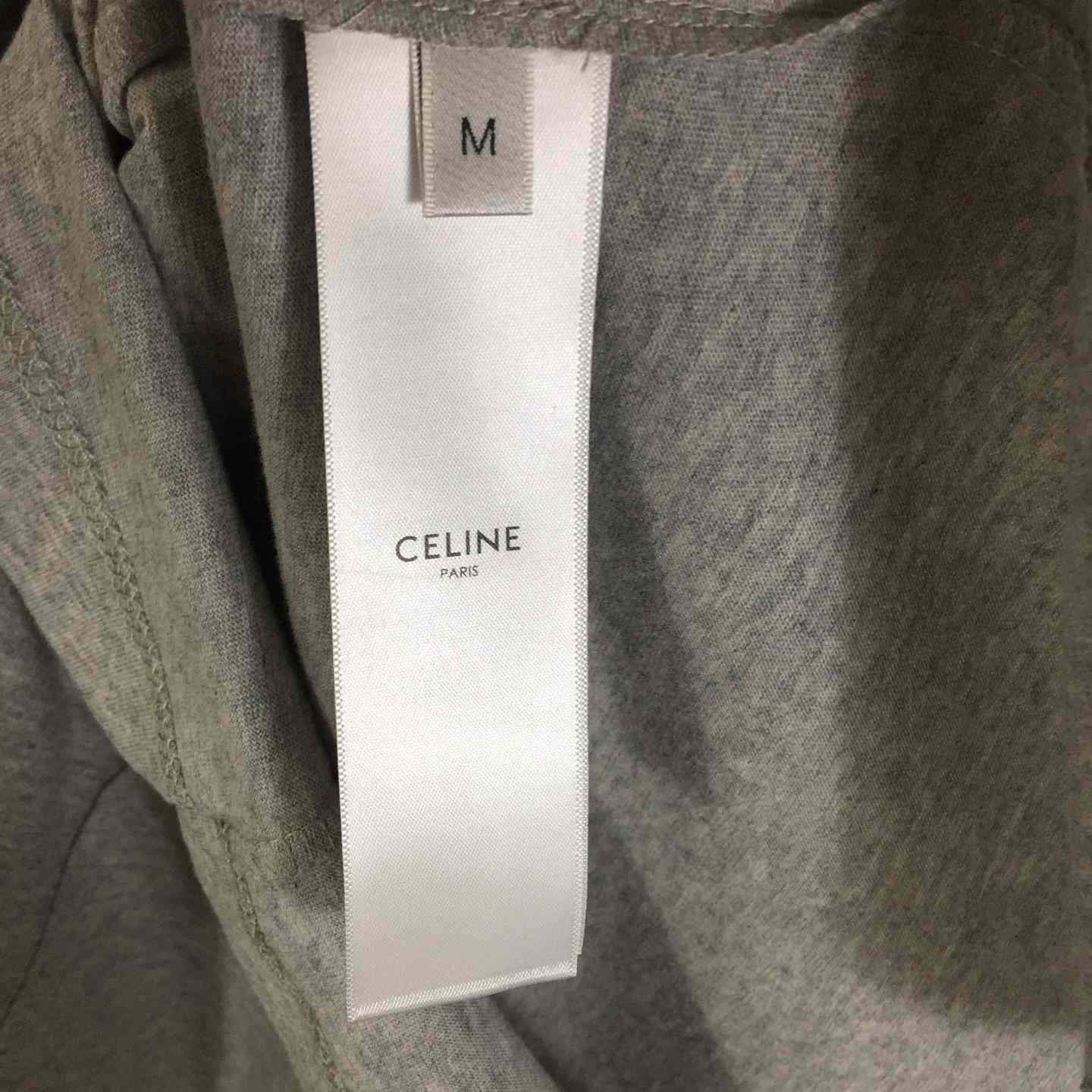 Celine Loose Triomphe T-shirt In Cotton Jersey - DopestKickz