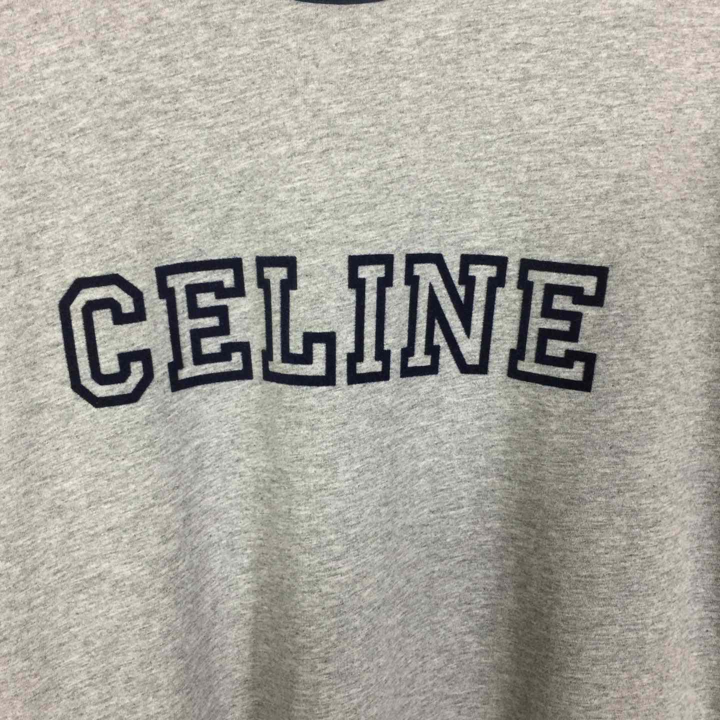 Celine Loose Triomphe T-shirt In Cotton Jersey - DopestKickz