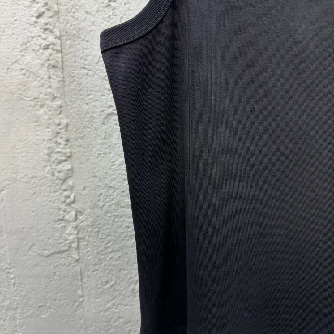 Prada Cotton Tank Top With Enamel Logo - DopestKickz