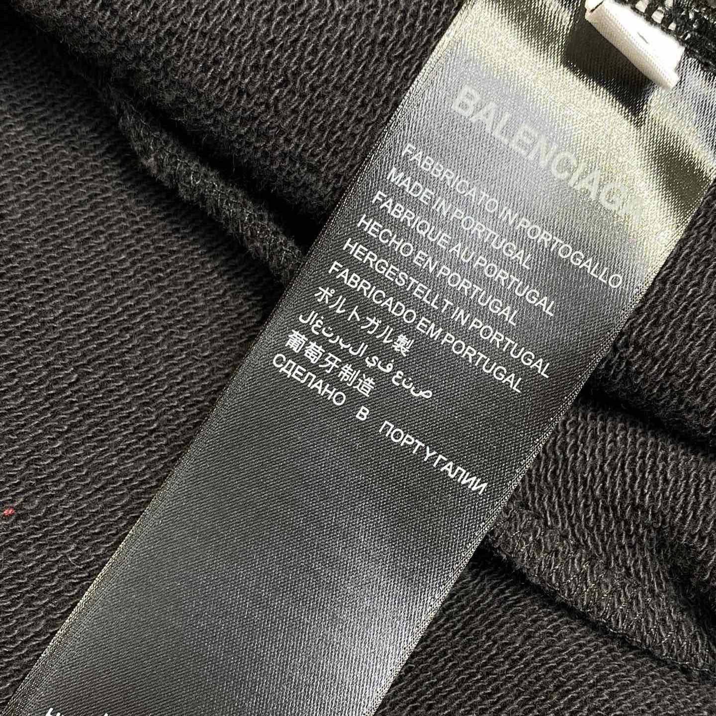 Balenciaga Taped Balenciaga Back Shorts In Faded Black - DopestKickz