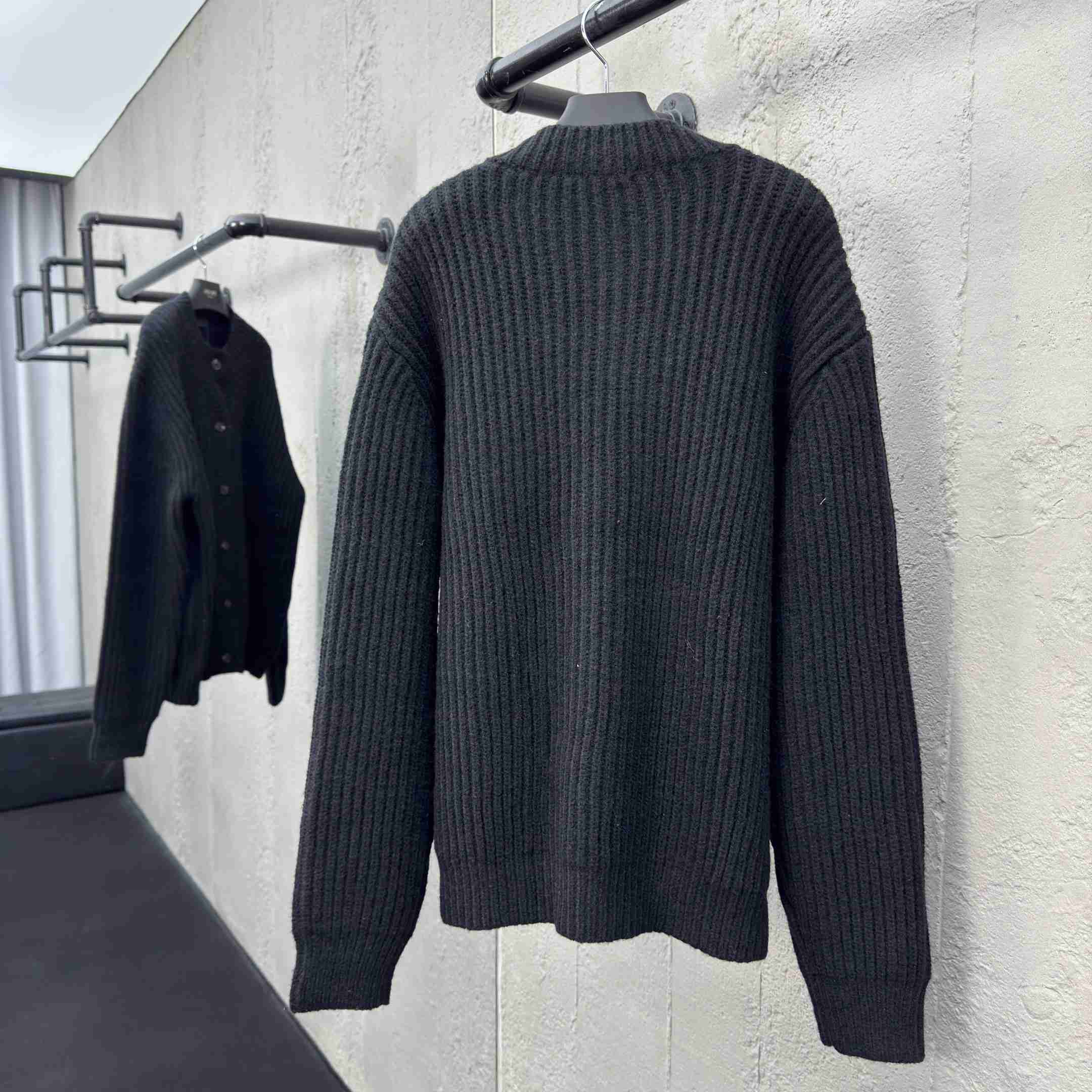 Prada Cashgora Button-Up Ribbed-Knitted Cardigan - DopestKickz