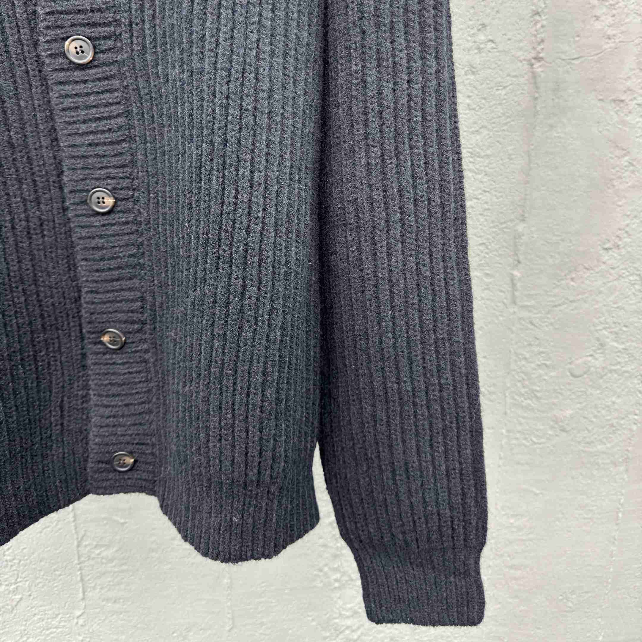 Prada Cashgora Button-Up Ribbed-Knitted Cardigan - DopestKickz
