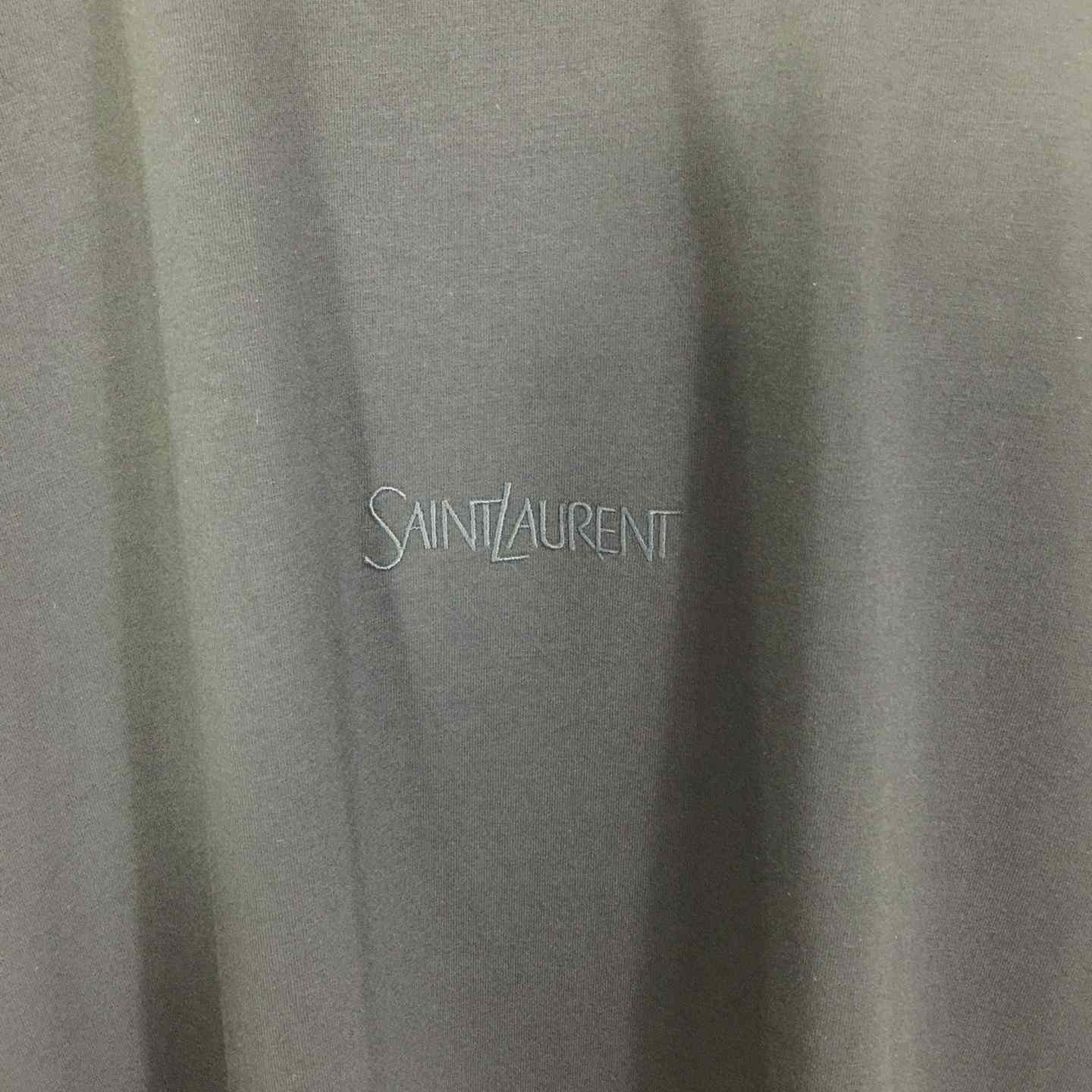 Saint Laurent Cotton-jersey T-shirt  - DopestKickz