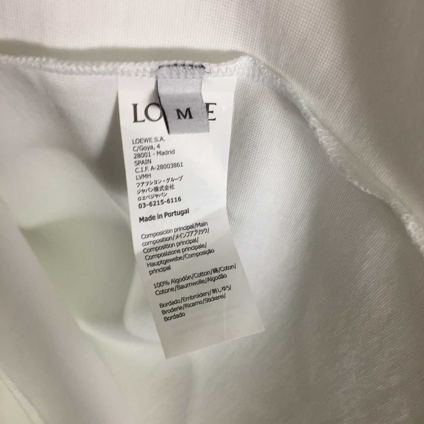 Loewe Loose Fit T-shirt In Cotton - DopestKickz