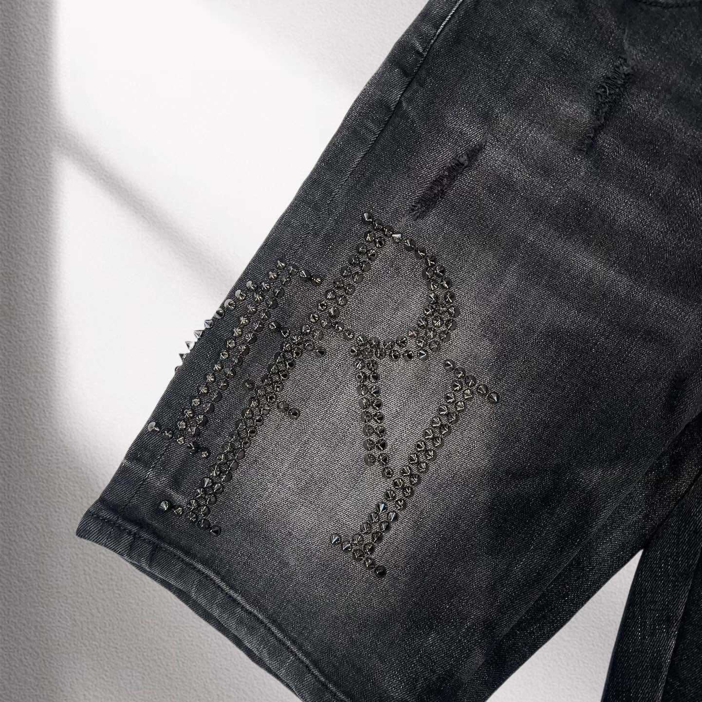 Amiri Denim Shorts     8014 - DopestKickz