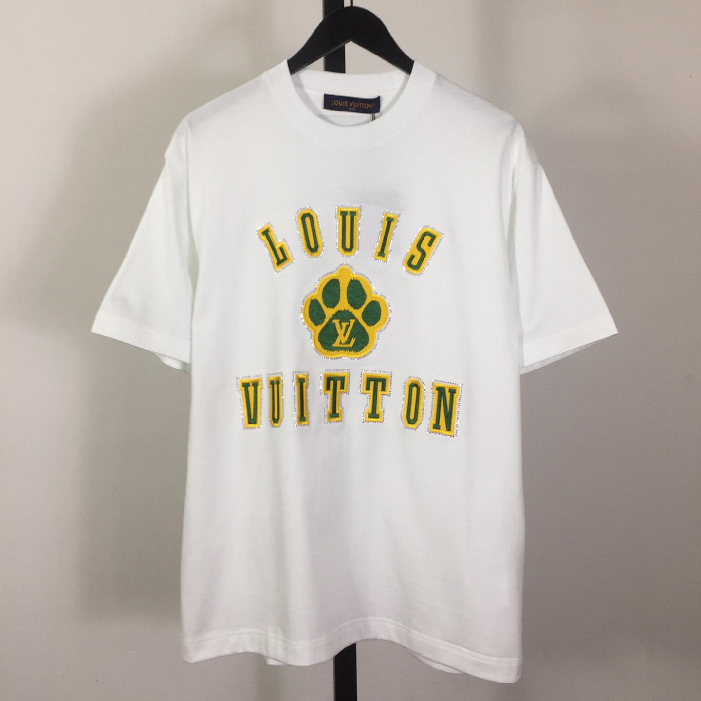 Louis Vuitton Embellished Short-Sleeved Cotton Crewneck - DopestKickz