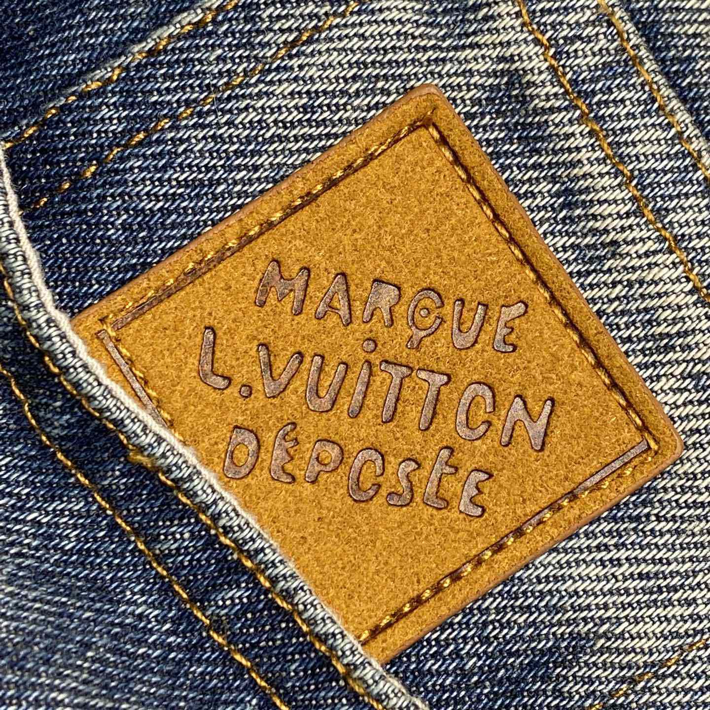 Louis Vuitton Sunfaded Effect Denim Long-Sleeved Shirt   1AHCI4 - DopestKickz