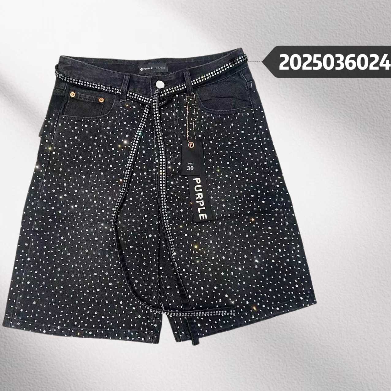 Purple-Brand Denim Shorts    6024 - DopestKickz