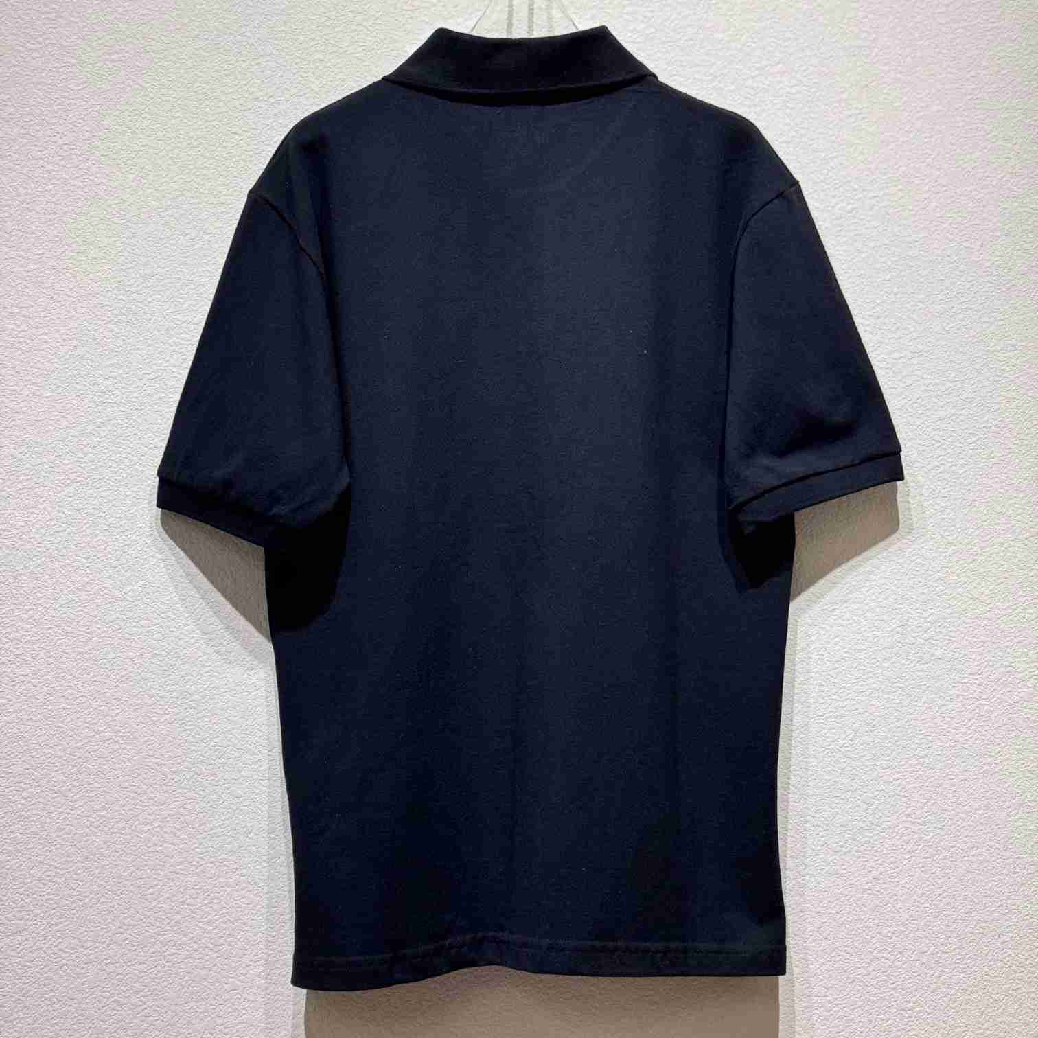 Saint Laurent Cassandre Polo Shirt In Striped Pique - DopestKickz