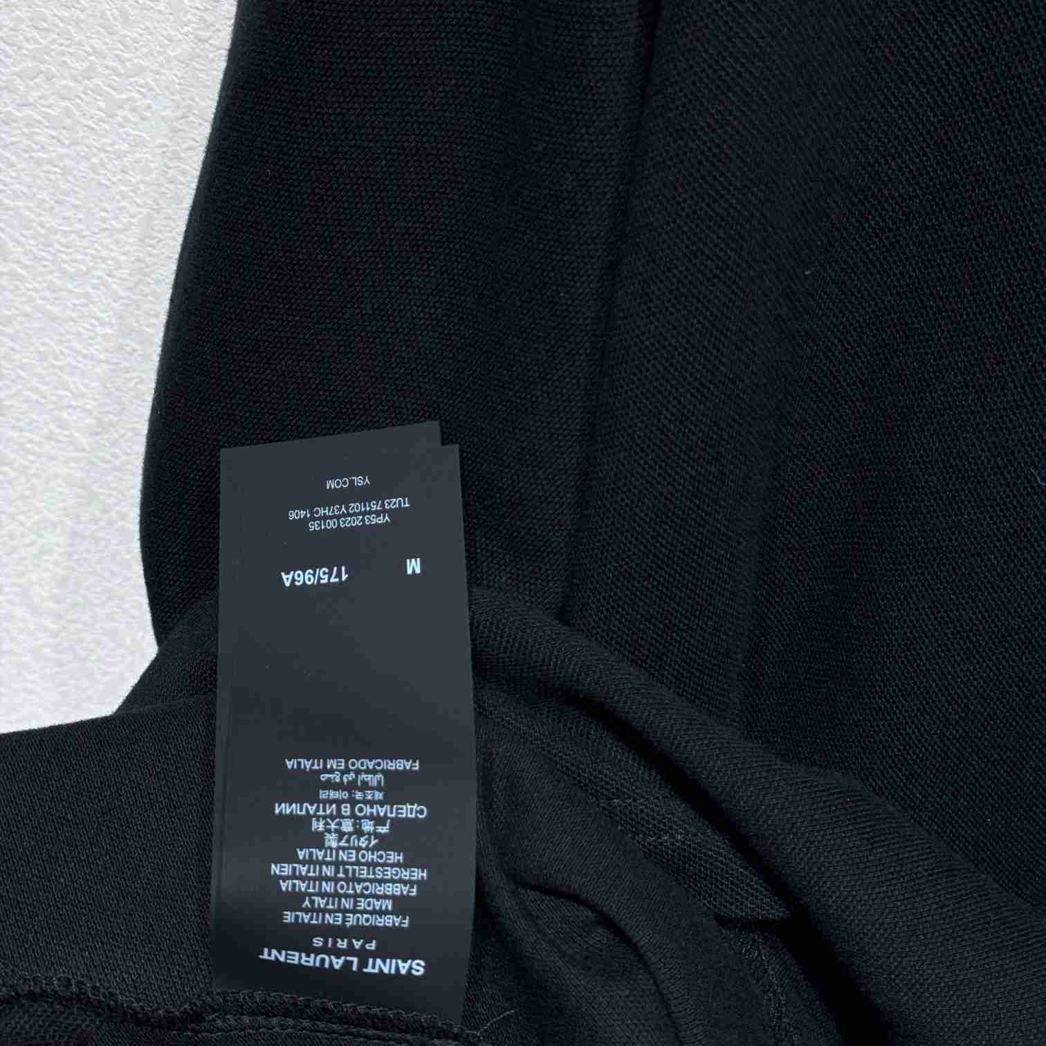 Saint Laurent Cassandre Polo Shirt In Striped Pique - DopestKickz