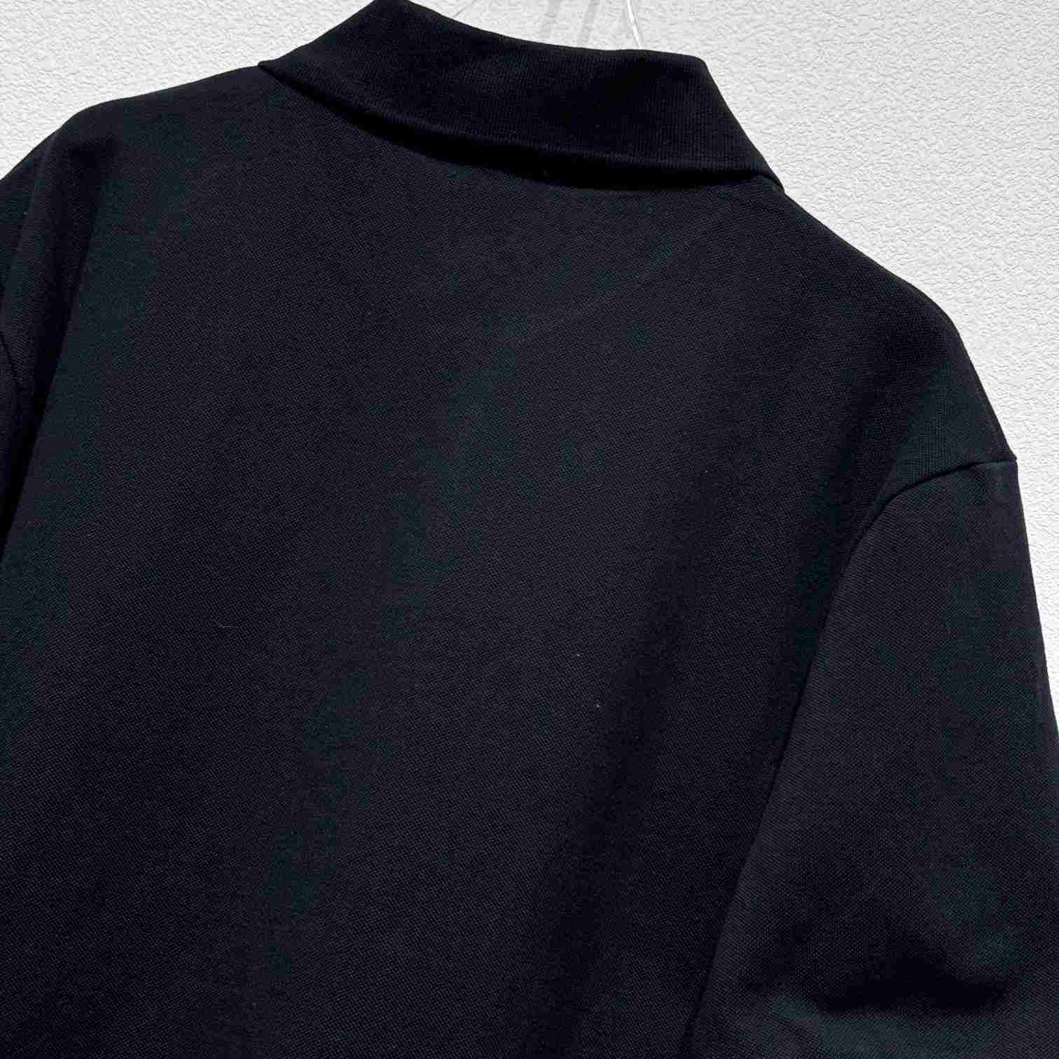 Saint Laurent Cassandre Polo Shirt In Striped Pique - DopestKickz
