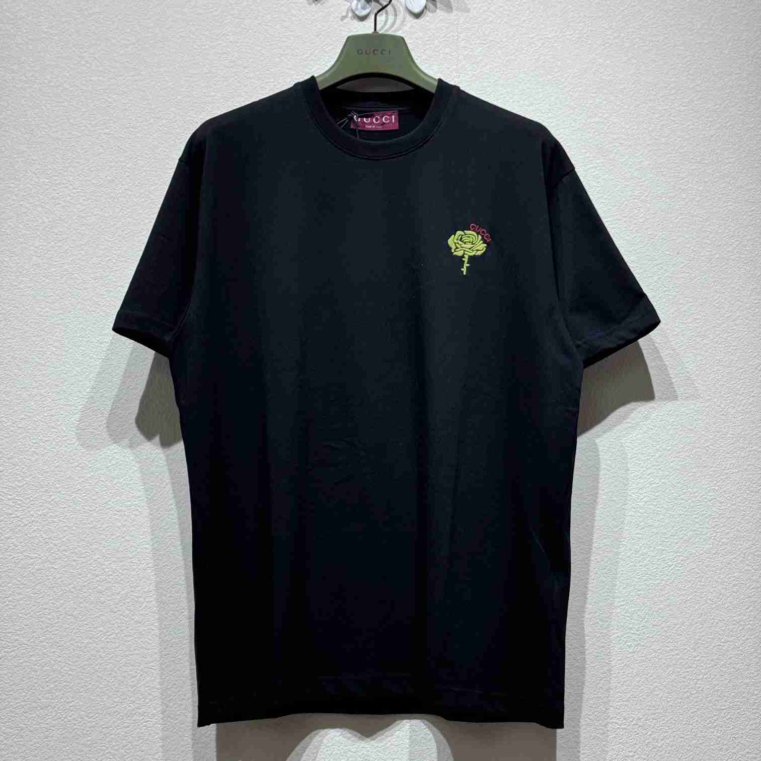 Gucci Cotton Jersey T-shirt With Embroidery  - DopestKickz
