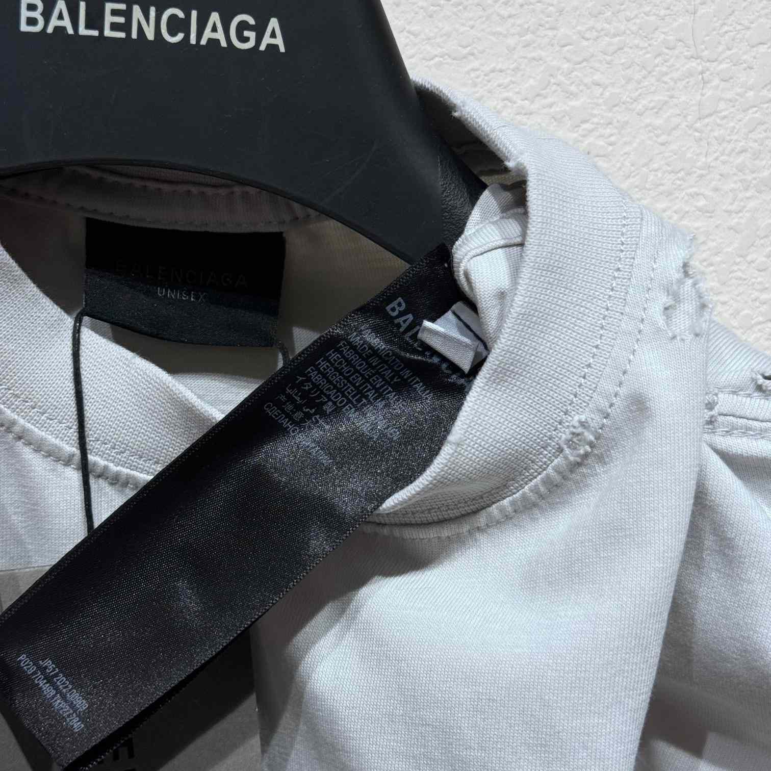 Balenciaga Optical T-Shirt Oversized In White - DopestKickz