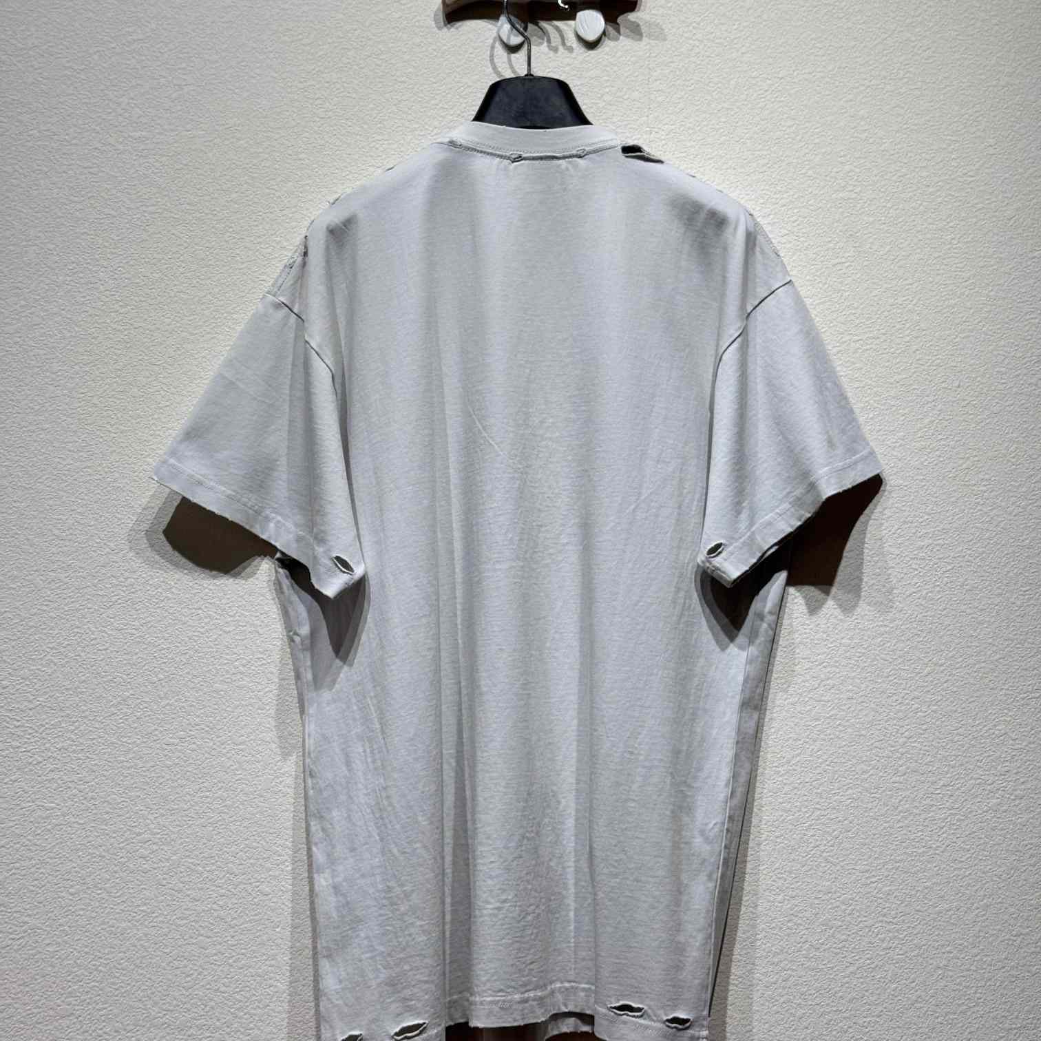 Balenciaga Optical T-Shirt Oversized In White - DopestKickz