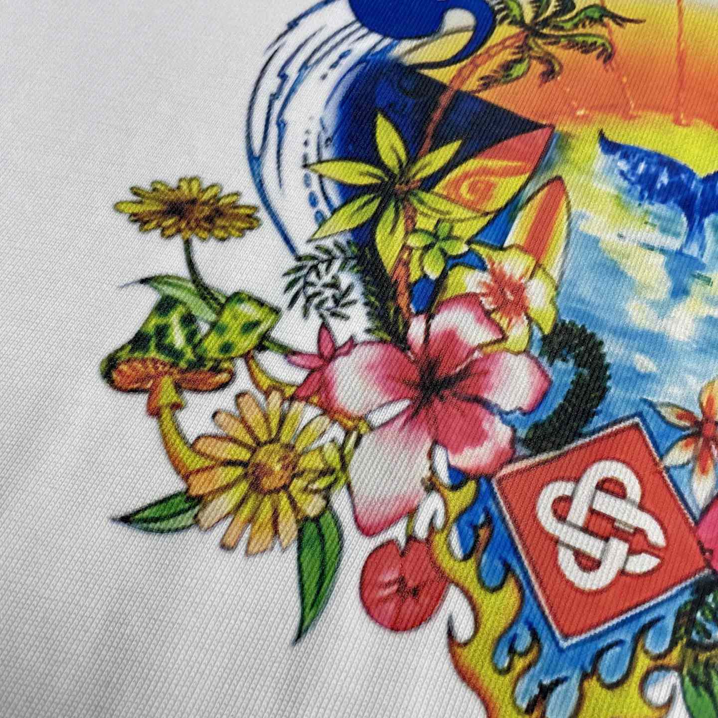 Casablanca Surf Trip Printed Tee - White  C996 - DopestKickz
