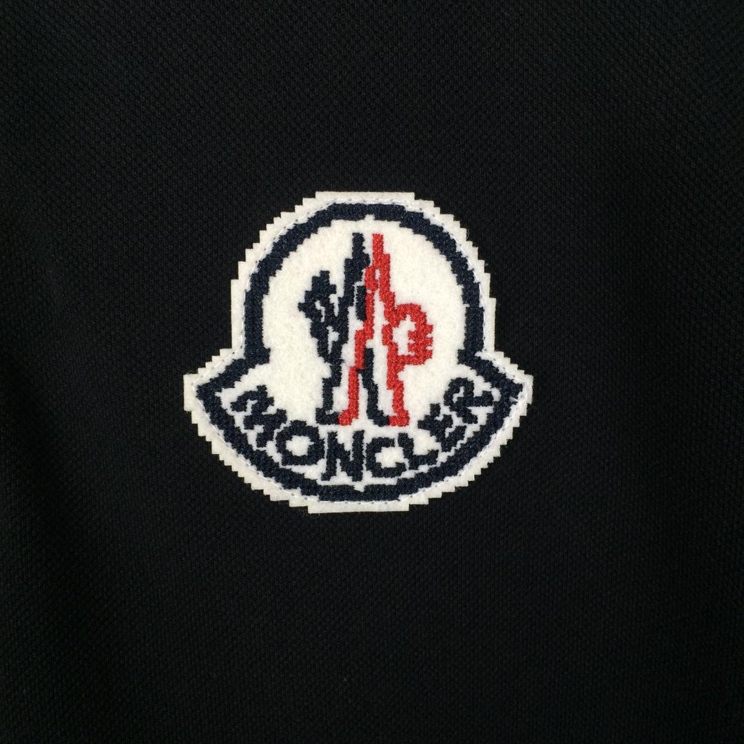 Moncler Logo Cotton Polo Shirt - DopestKickz