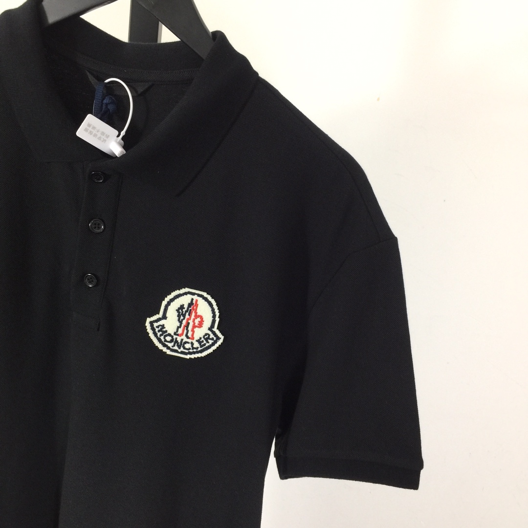 Moncler Logo Cotton Polo Shirt - DopestKickz