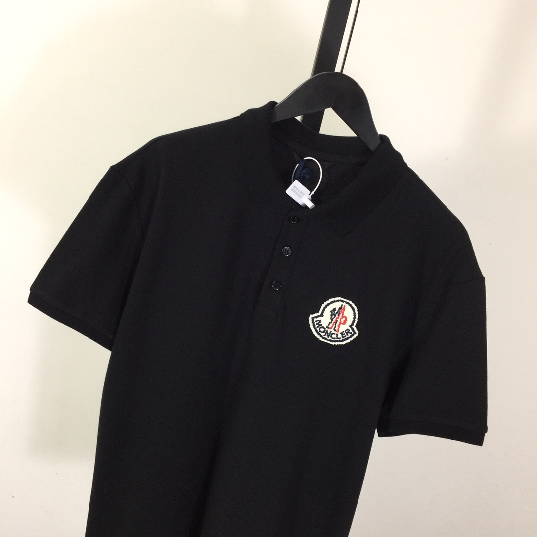 Moncler Logo Cotton Polo Shirt - DopestKickz