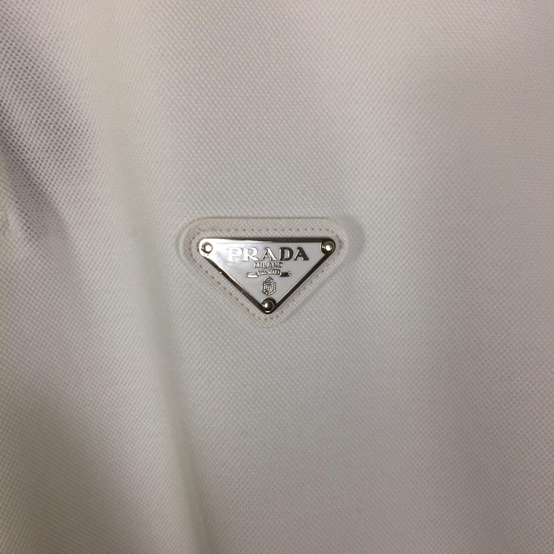 Prada Logo Cotton Polo Shirt - DopestKickz