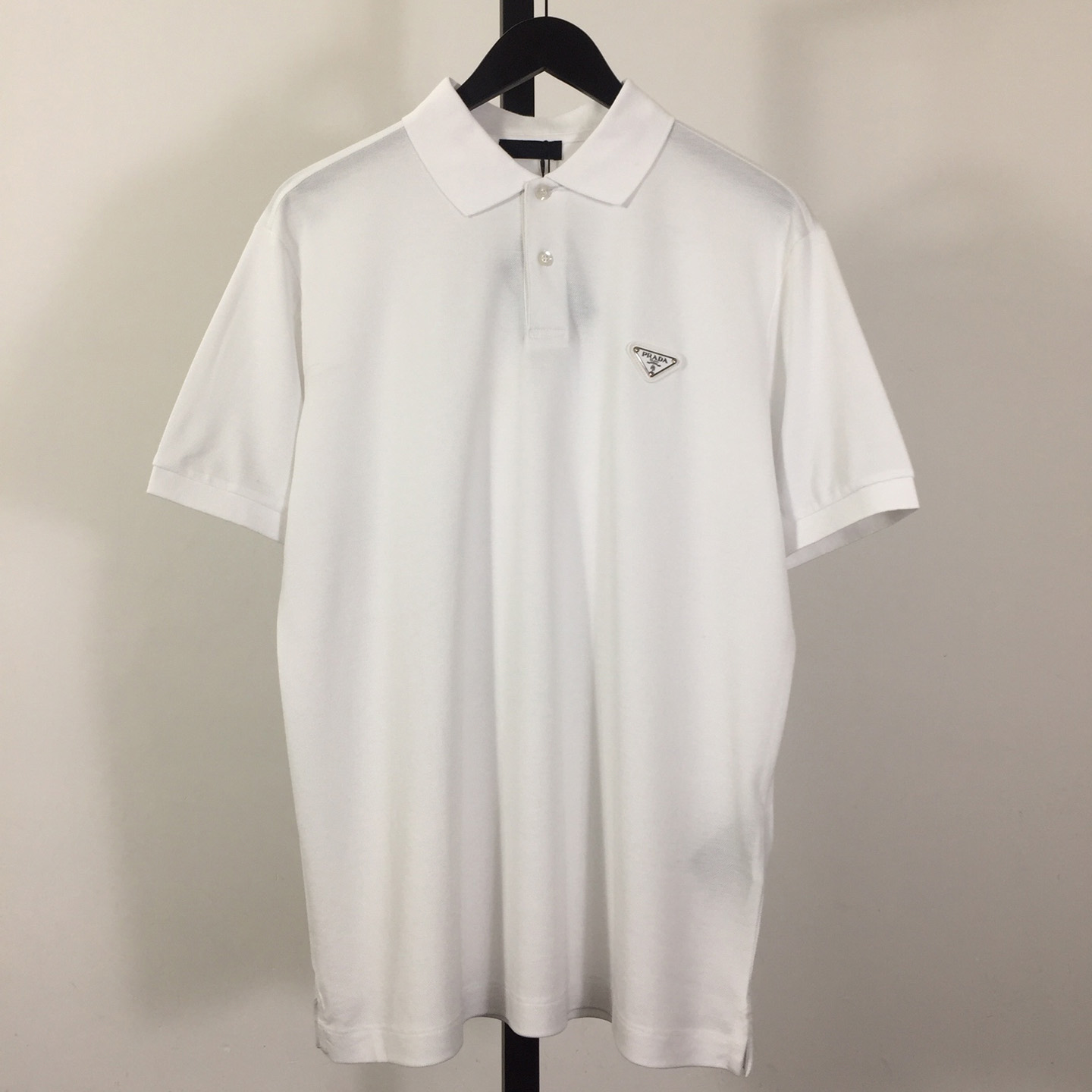 Prada Logo Cotton Polo Shirt - DopestKickz