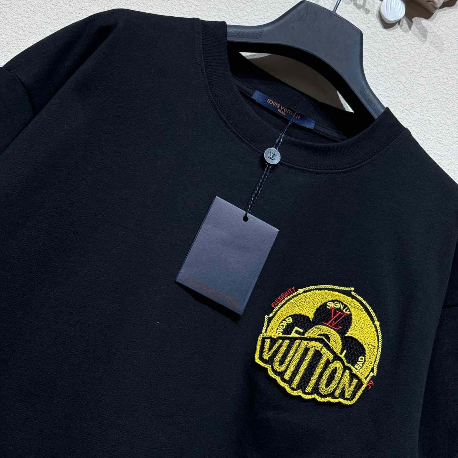 Louis Vuitton Short-Sleeved Cotton Crewneck    - DopestKickz