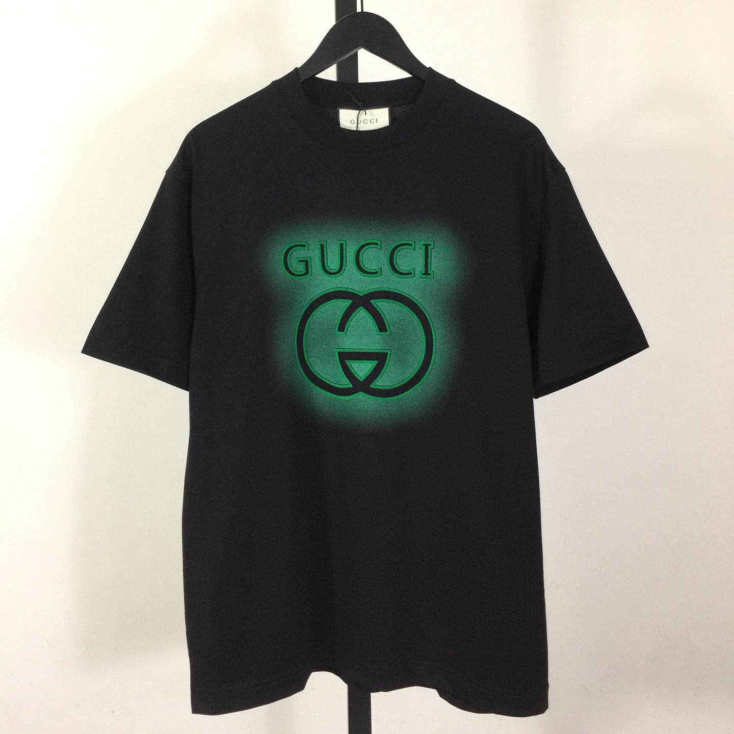 Gucci Printed Cotton Jersey T-shirt - DopestKickz