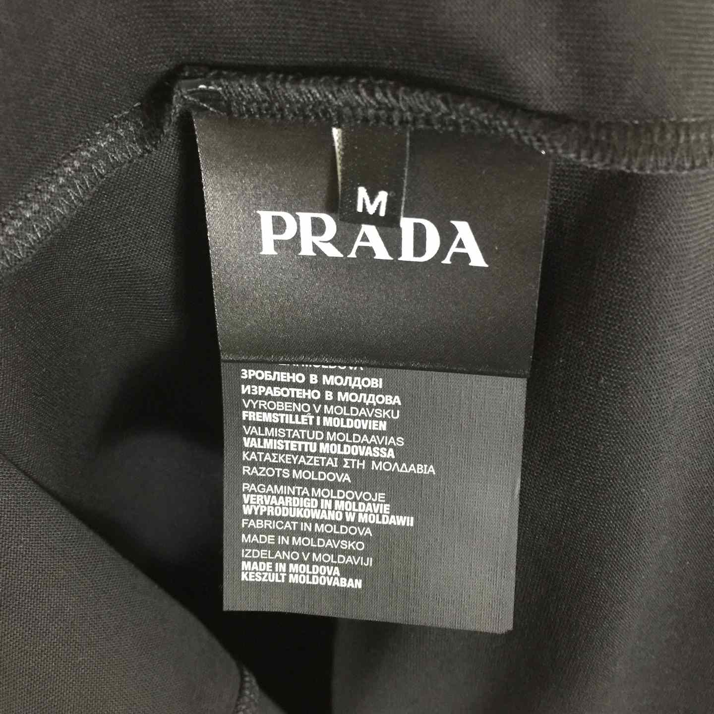 Prada T-shirt With Nylon Pocket And Letter Print - DopestKickz