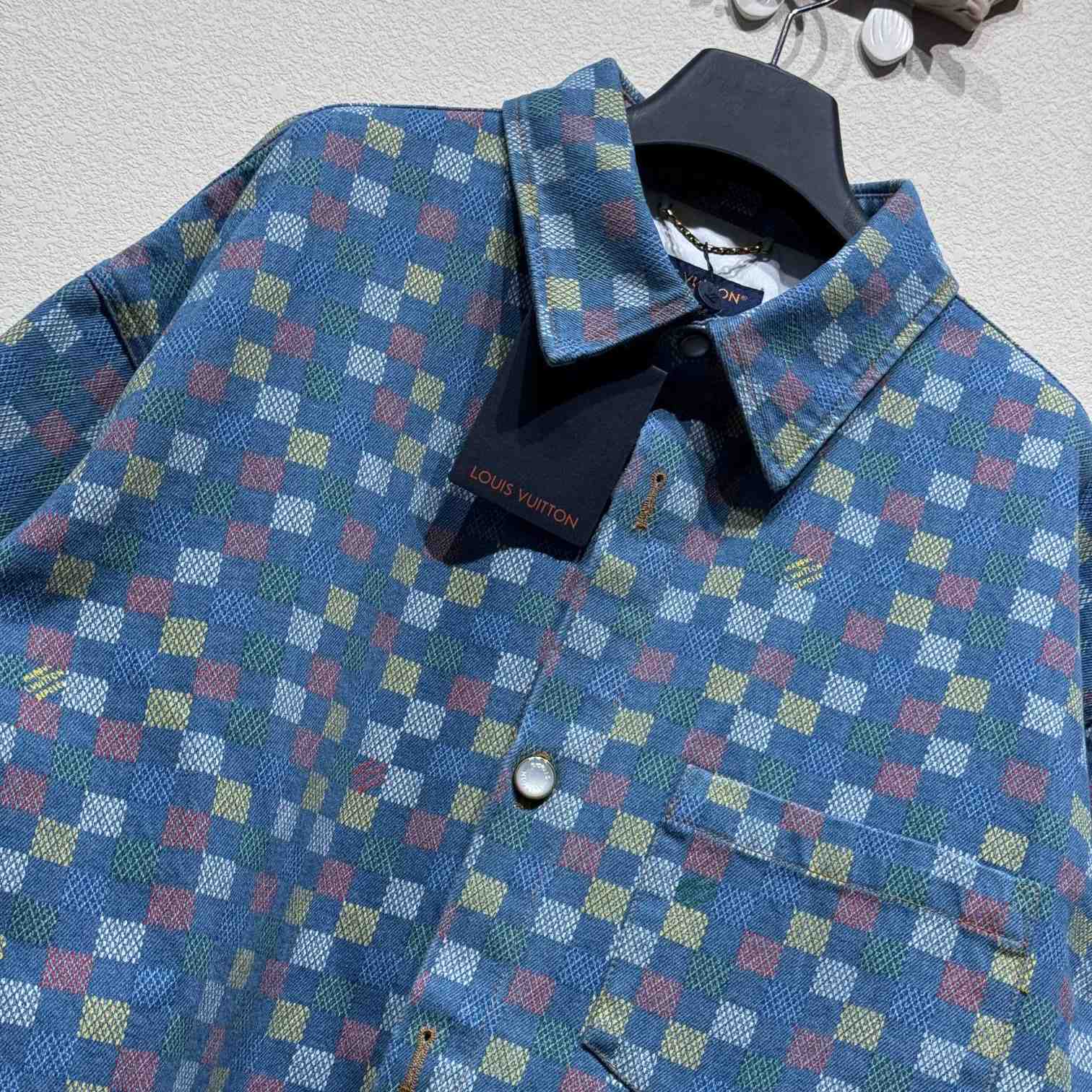 Louis Vuitton Damier Short-Sleeved Shirt  - DopestKickz