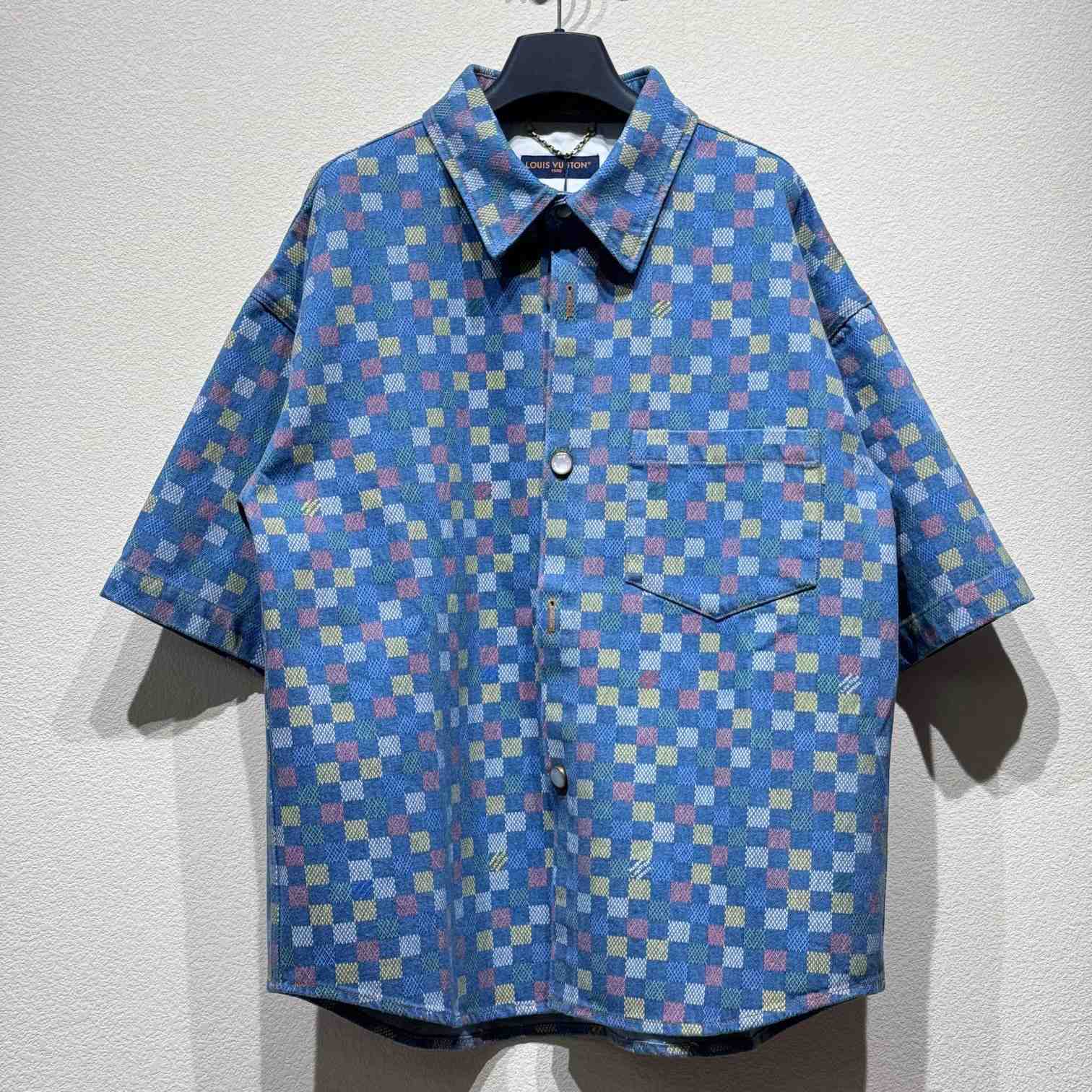 Louis Vuitton Damier Short-Sleeved Shirt  - DopestKickz