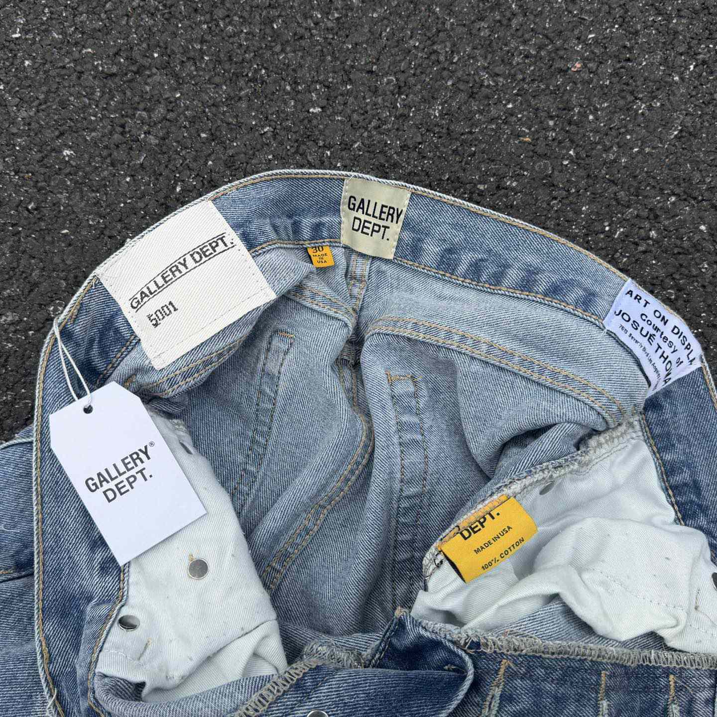 Gallery Dept. Ripped Denim Flared Pants - DopestKickz
