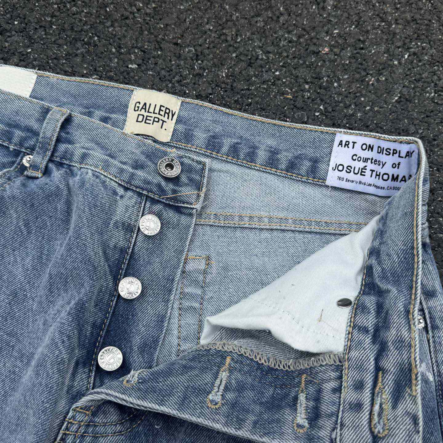 Gallery Dept. Ripped Denim Flared Pants - DopestKickz