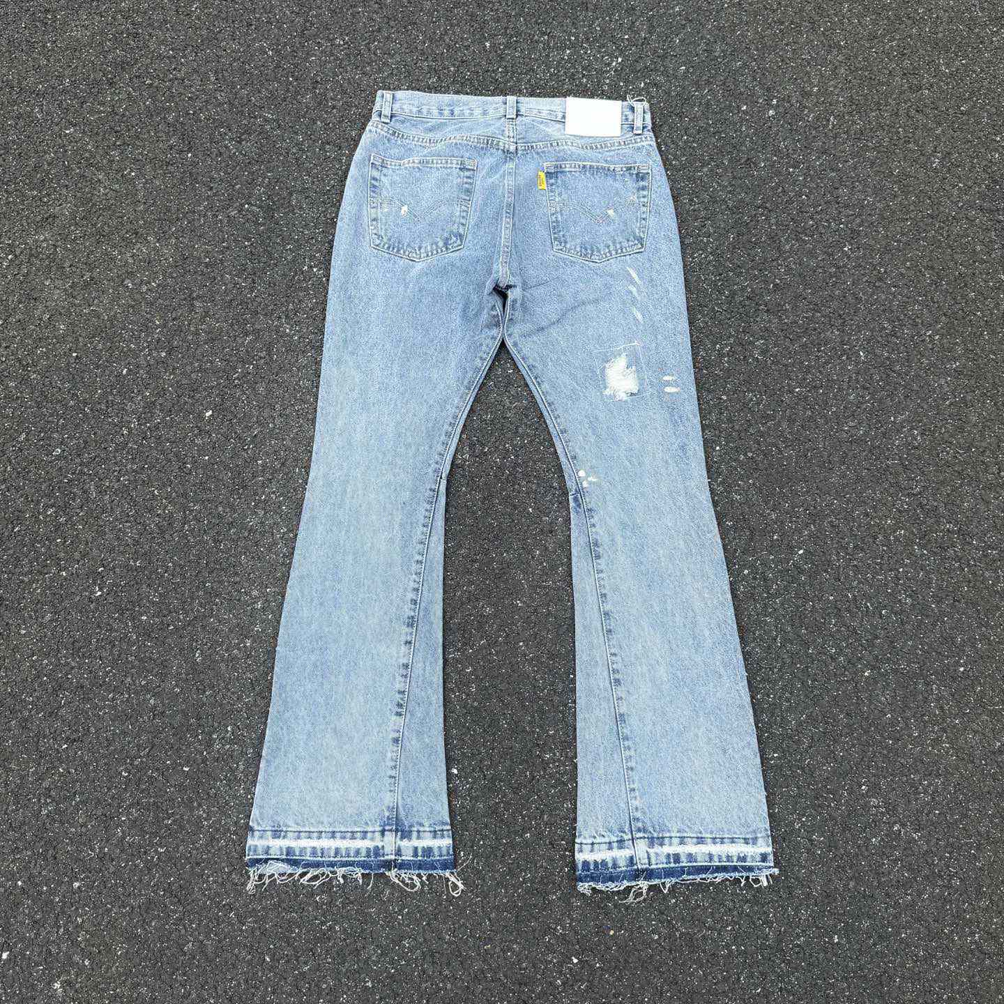 Gallery Dept. Ripped Denim Flared Pants - DopestKickz
