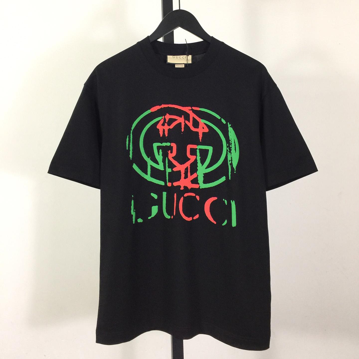 Gucci Printed Cotton Jersey T-shirt - DopestKickz