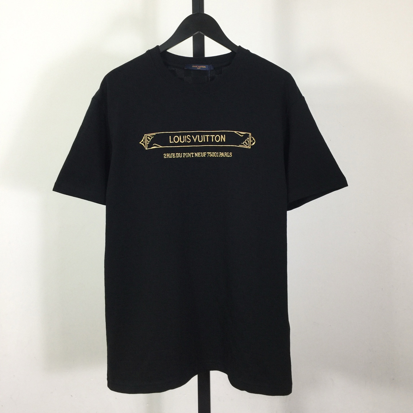 Louis Vuitton Embellished Damier Pique T-Shirt   1AHW20 - DopestKickz