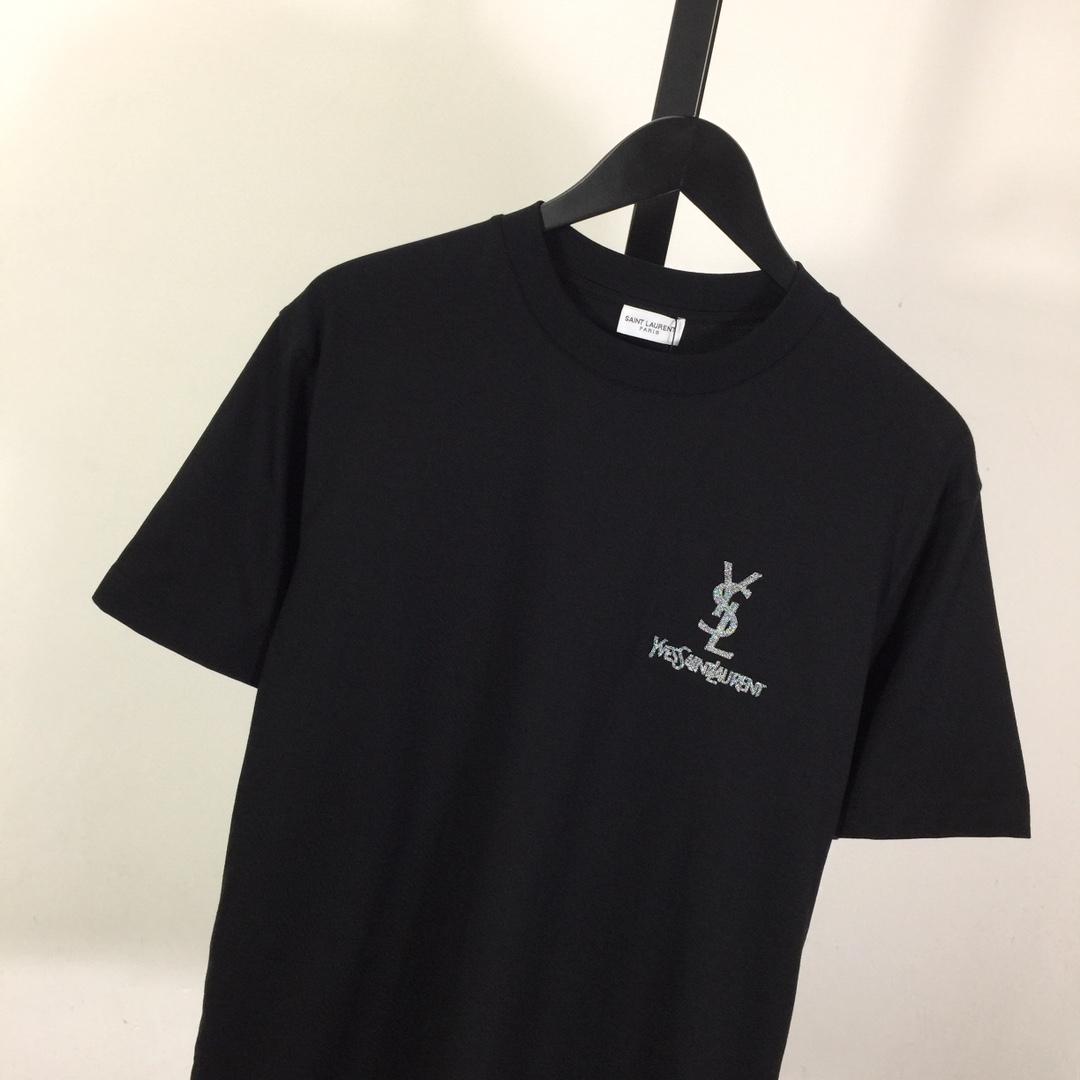 Saint Laurent Cotton-jersey T-shirt  - DopestKickz