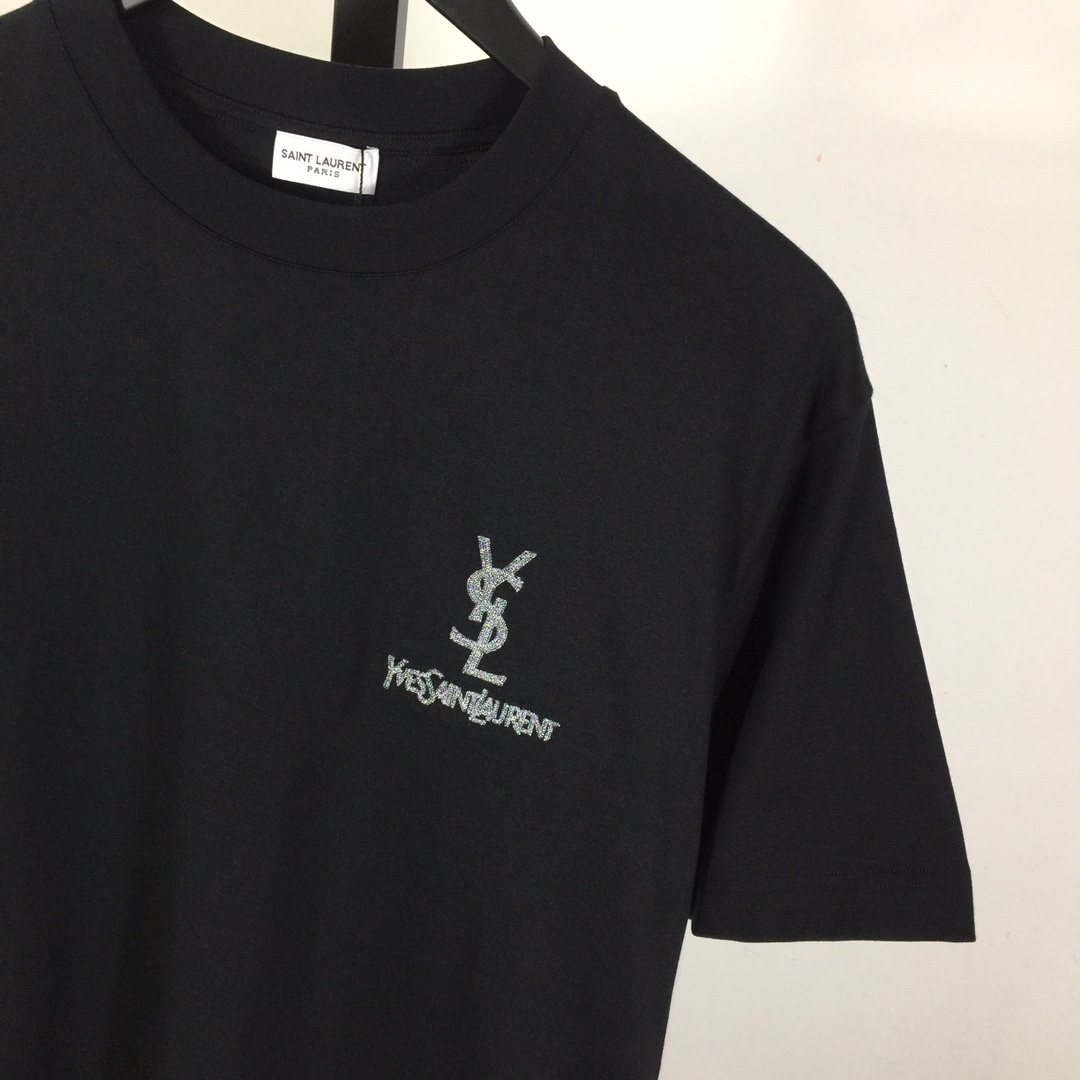 Saint Laurent Cotton-jersey T-shirt  - DopestKickz